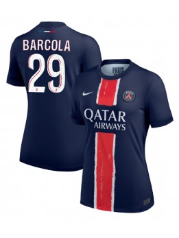 Paris Saint-Germain Bradley Barcola #29 Replika Hemmakläder Dam 2024-25 Kortärmad